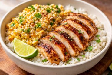Street Corn Chicken Rice Bowl Recipe