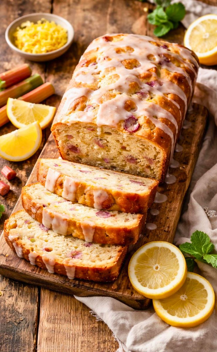 Classic Lemon Rhubarb Bread Recipe
