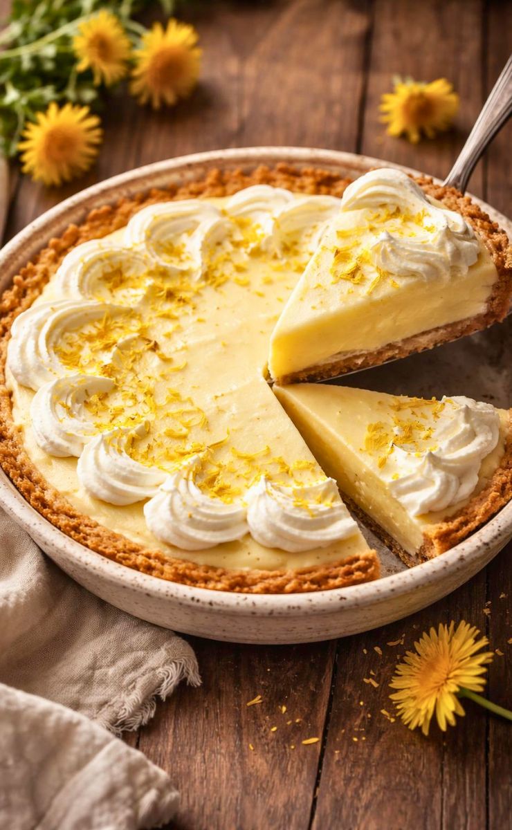 Dandelion Cream Pie Recipe