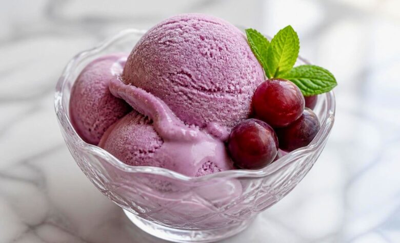 Grape Juice Ice Cream Recipe