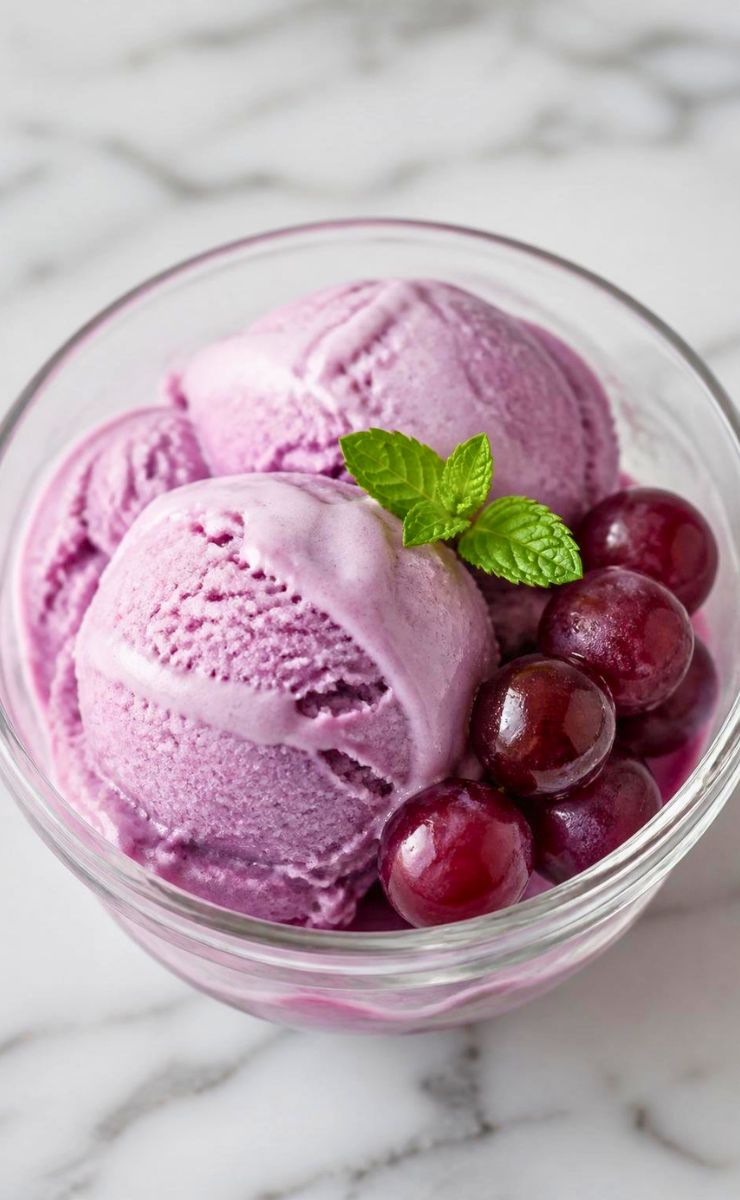 Grape Juice Ice Cream Recipe