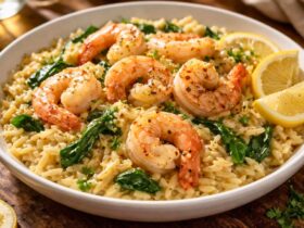 Lemon Garlic Shrimp Orzo Recipe