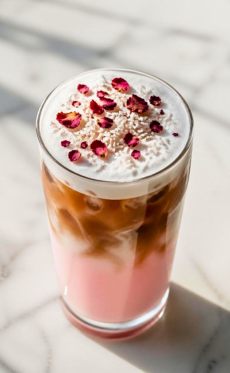 Pink Coconut Iced Latte Recipe