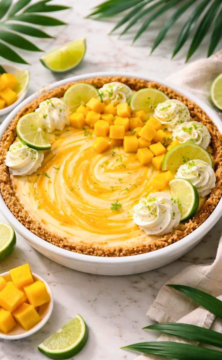 Tropical Mango Key Lime Pie Recipe