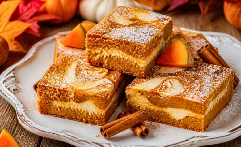 Paula Deen Pumpkin Cream Cheese Bars Recipe