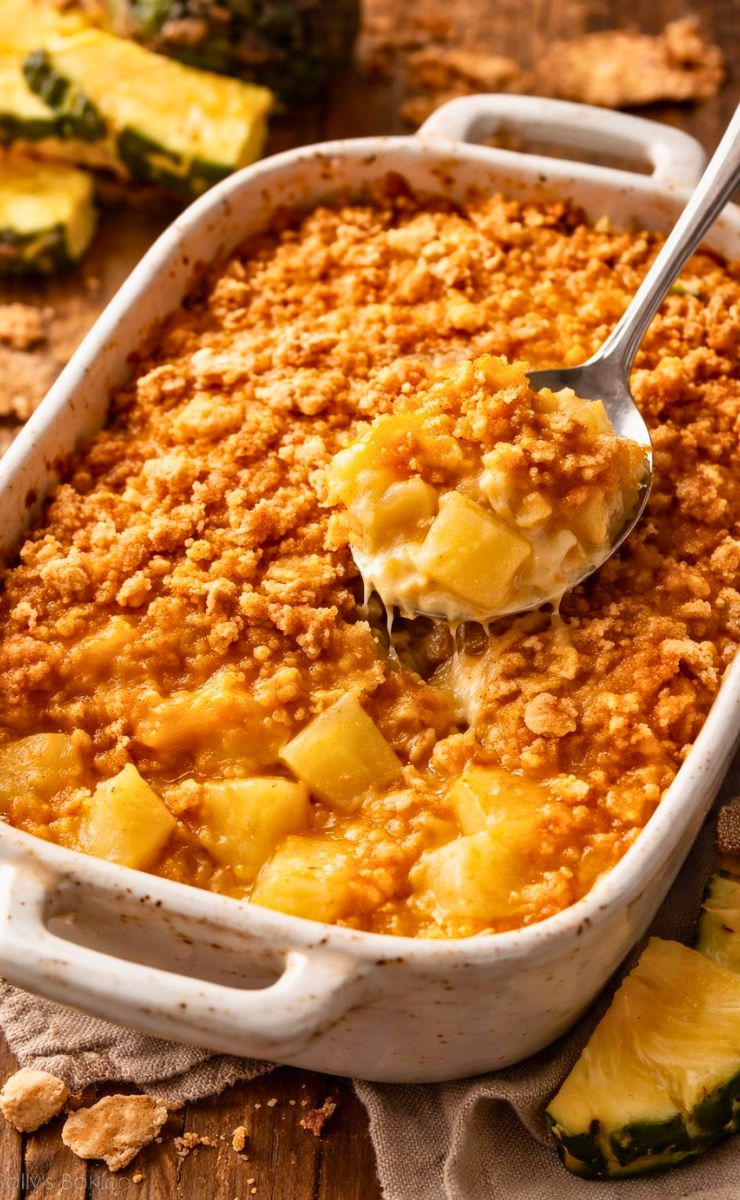 Pineapple Casserole with Ritz Crackers Recipe