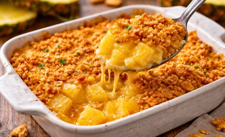 Pineapple Casserole with Ritz Crackers Recipe