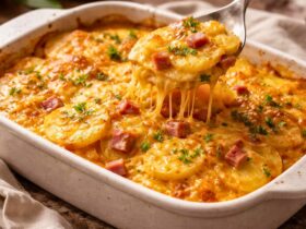 Homemade Crockpot Ham Scalloped Potatoes Recipe